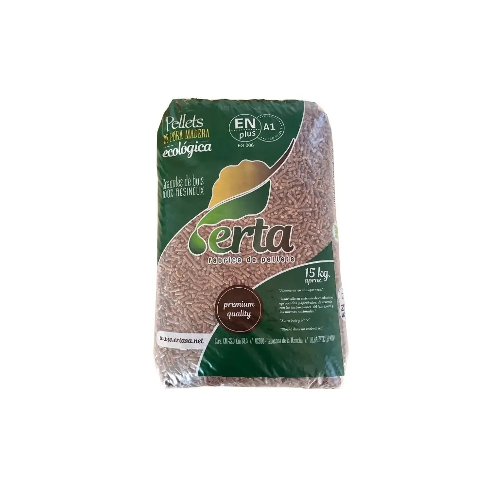 Saco de Pellets certificados de Pino